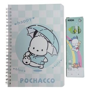 Sanrio Pochacco Stationery Set Kawaii A5 Size Journal Pens Bundle Gift Retro